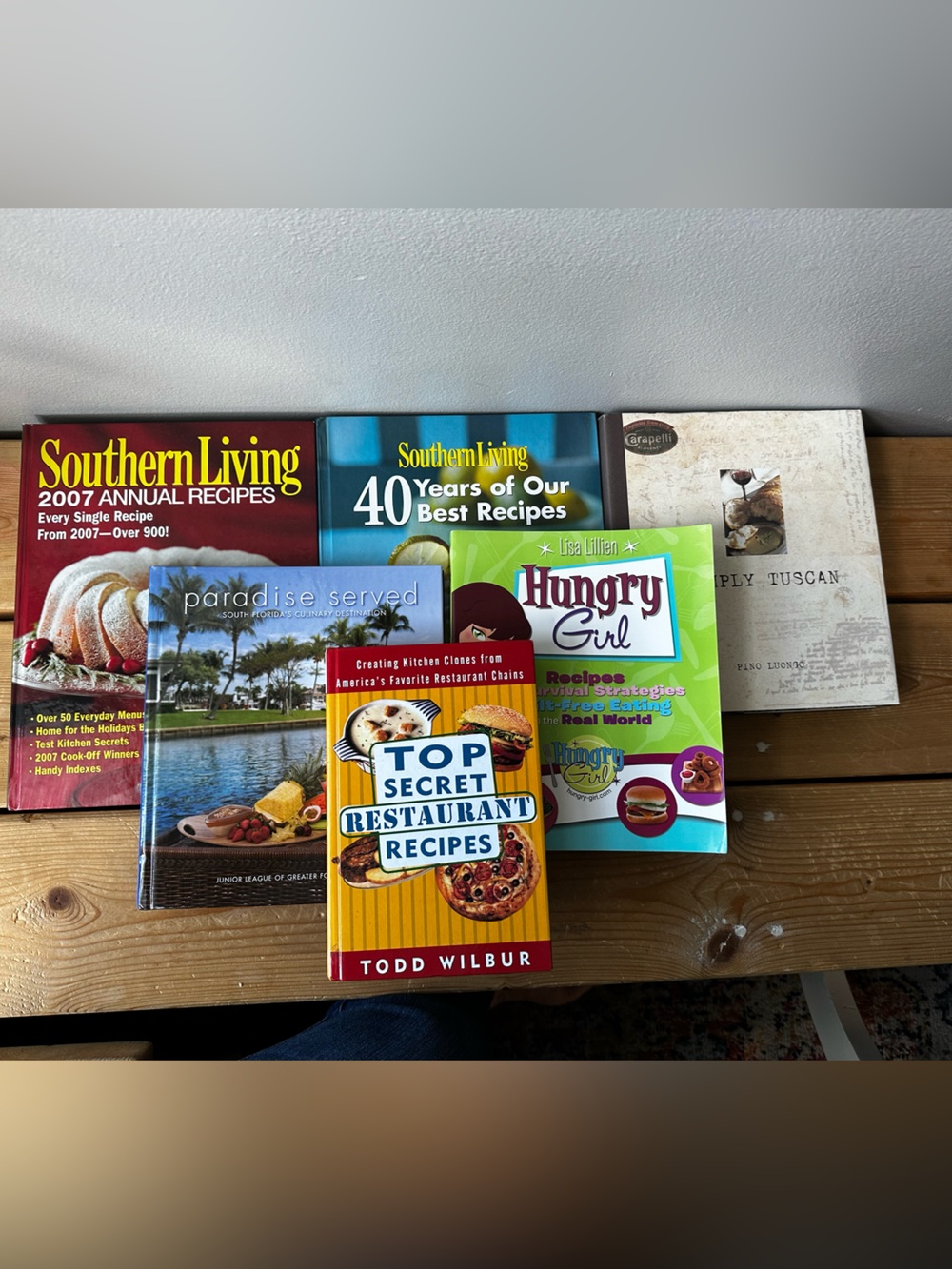 Stack of 6 Cookbooks Recipes
